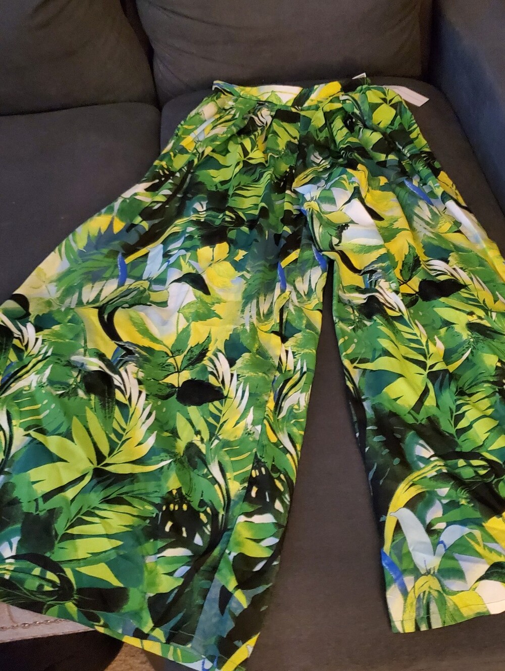 Tropical Print Wide Leg Pant NWT